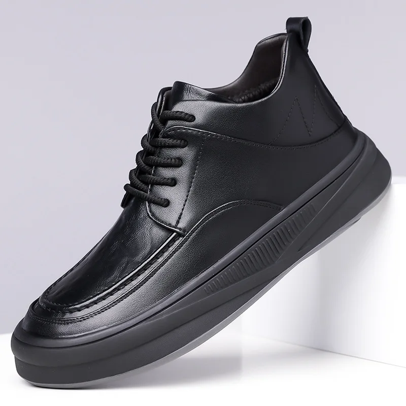 

Leather Casual Shoes Sneakers for Men Fashion Outdoor Walking Loafers Shoes Comfortable Footwear Luxury Man Boots