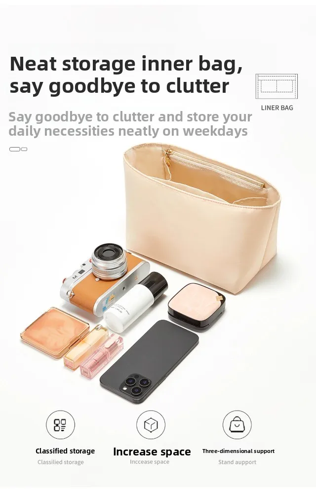 Bag Organizer Insert for Longchamp Nylon Material Super Strong Fit Bag Support Handbag Liner Bags Accessories