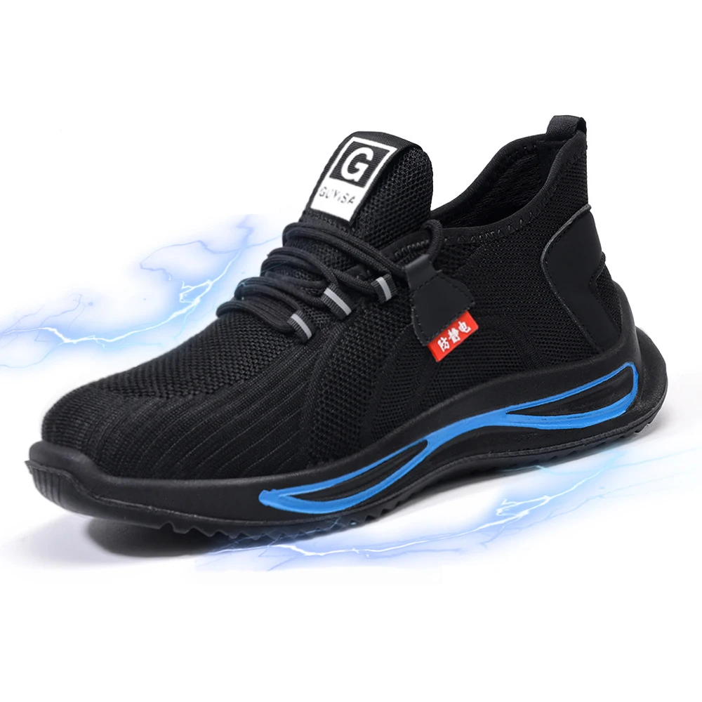 ArmorToe Zapatos de seguridad ESD unisex, transpirables, cómodos y duraderos, sin cordones, para sala limpia, taller electrónico, uso en verano # Armadura3072