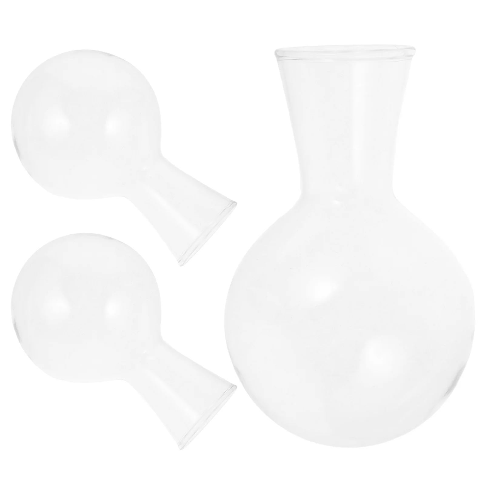 

3Pcs Transparent Glass Hydroponic Vases Minimalist Flower Planters Clear Decorative Home Plant Pots Hanging Glass Planter