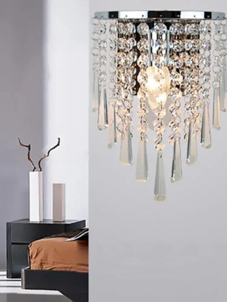 Modern Crystal Chandelier Wall Light Lighting Fixture 220V E14 LED Ceiling Lights