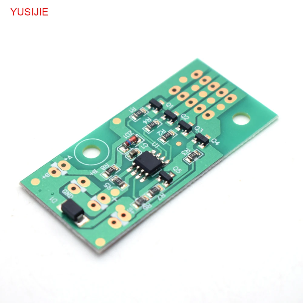 Yusijie-420 solar rechargeable red and blue LED strobe light module 4-way warning light highway warning light flashing