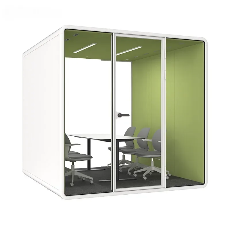 for Hot Sale Large Size Soundproof Silent Conference Box Sound Pavilion with Power Charging Plug 4