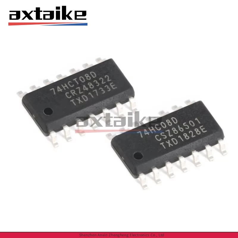 20PCS 74HC08D 74HCT08D SOP-14 SN74HC08DR HC08 SN74HCT08DR HCT08 SMD IC Quad 2-input AND Gate CMOS Chip