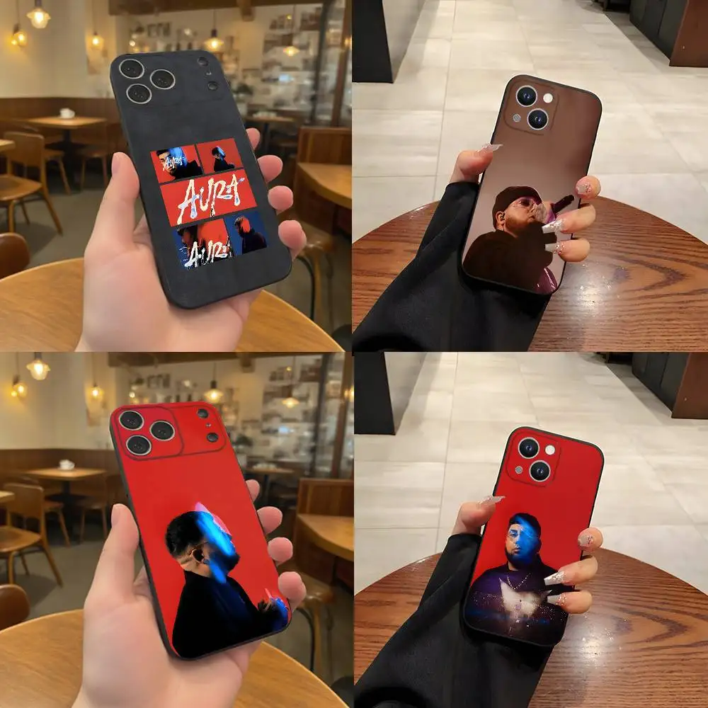 

Rapper Maka Aura 2025 Tour Phone Case For iPhone 17,16,15,14,13,12,11,Pro,Max,Plus Black Shockproof Soft Cover