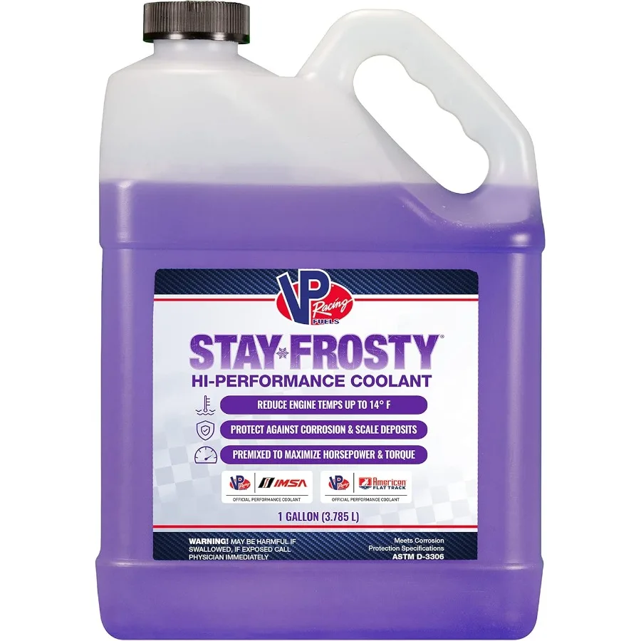 

VP Racing Fuels 23071 Stay Frosty Высокопроизводительная охлаждающая жидкость, галлон, 4 упаковки, усовершенствованное решение охлаждения для высокопроизводительных двигателей i