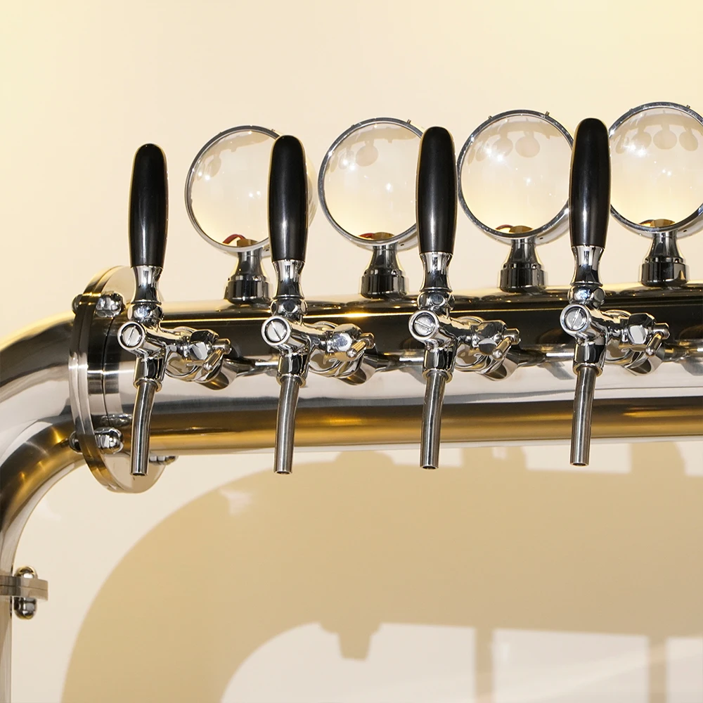 Máquina Dispensadora de Cerveja em Aço Inoxidável com Refrigeração a Ar, Refrigerador de Cerveja, Kegerator, Equipamento para Barril de Cerveja, Máquina de Resfriamento de Cerveja