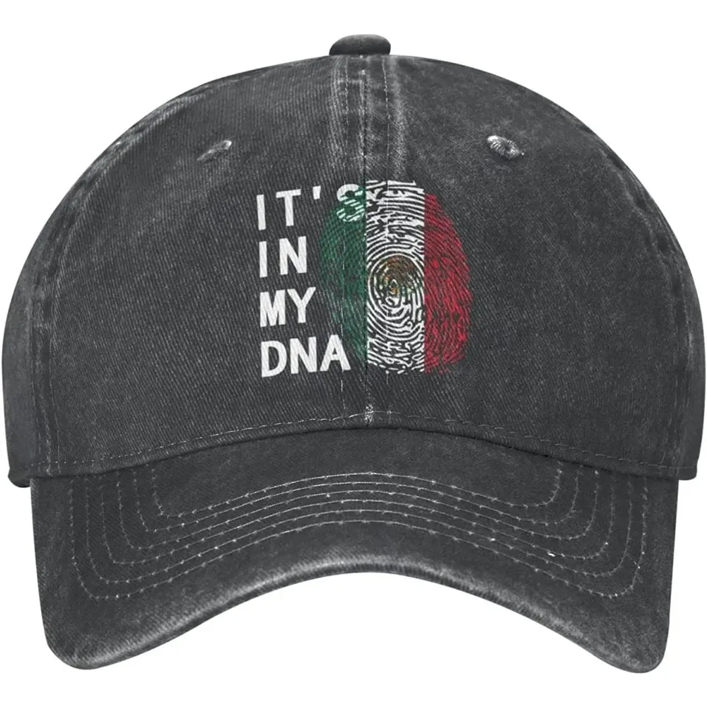 Mexico Flag Adjustable Snapback Cap Baseball Cap Vacation Jeans Hat for Men Women Boy Girl Cap