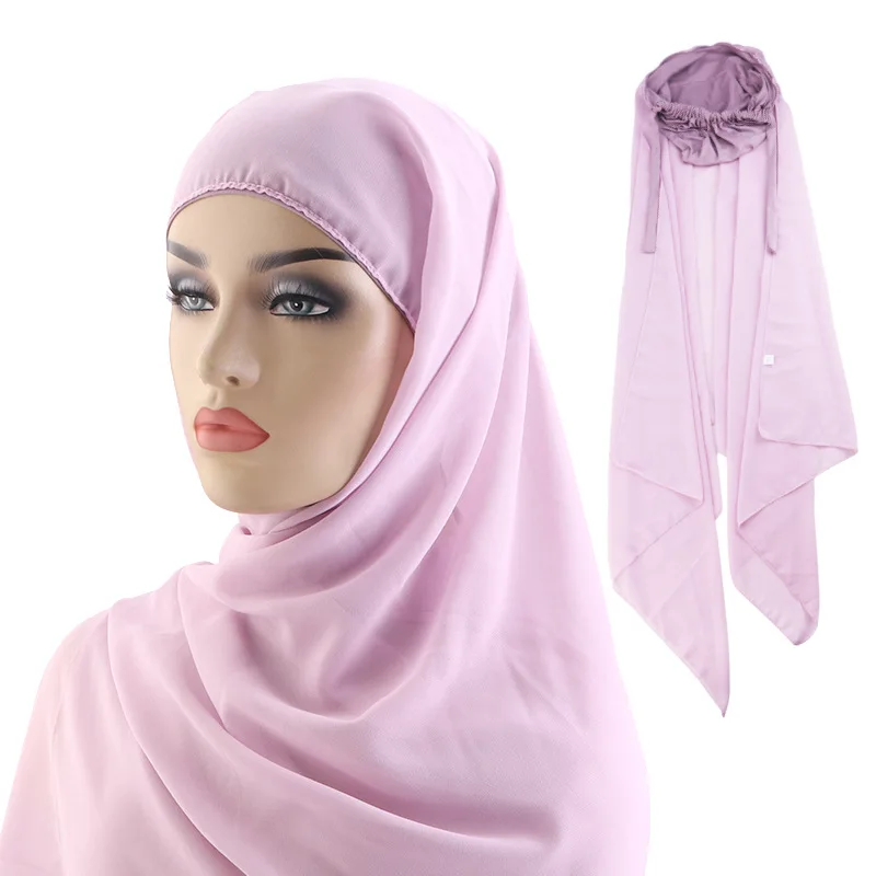 

Women Instant Scarf Muslim Hijab Pull On Ready Made To Wear Hijabs Islam Niqab Nikab Headscarf Shawl Wrap Turban Bonnet Scarves