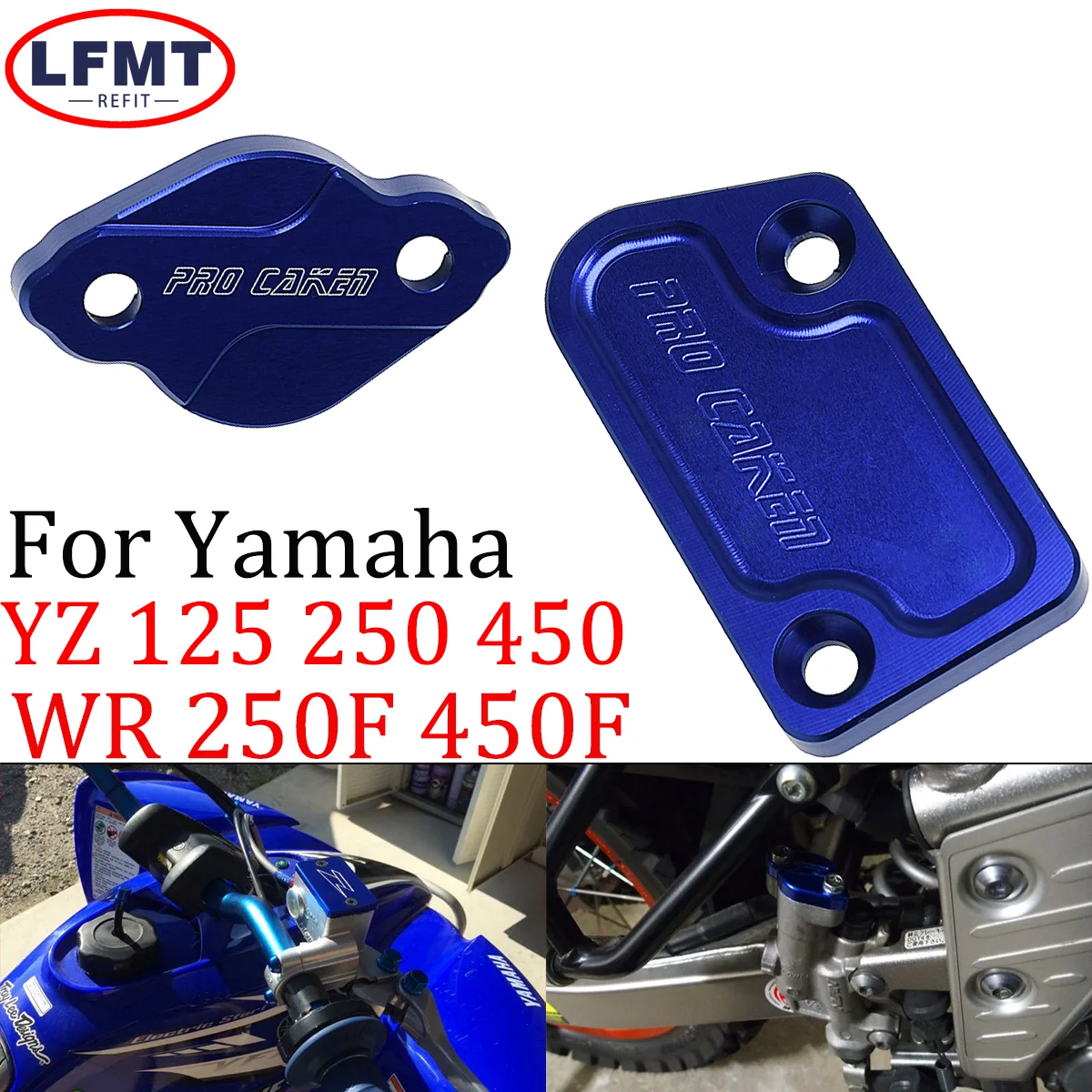 

Motorcycle CNC Front Rear Brake Reservoir Cover Cap For Yamaha YZ WR 125 250 250F 450F YZ125 YZ250 YZ250F YZ450F WR250F WR450F