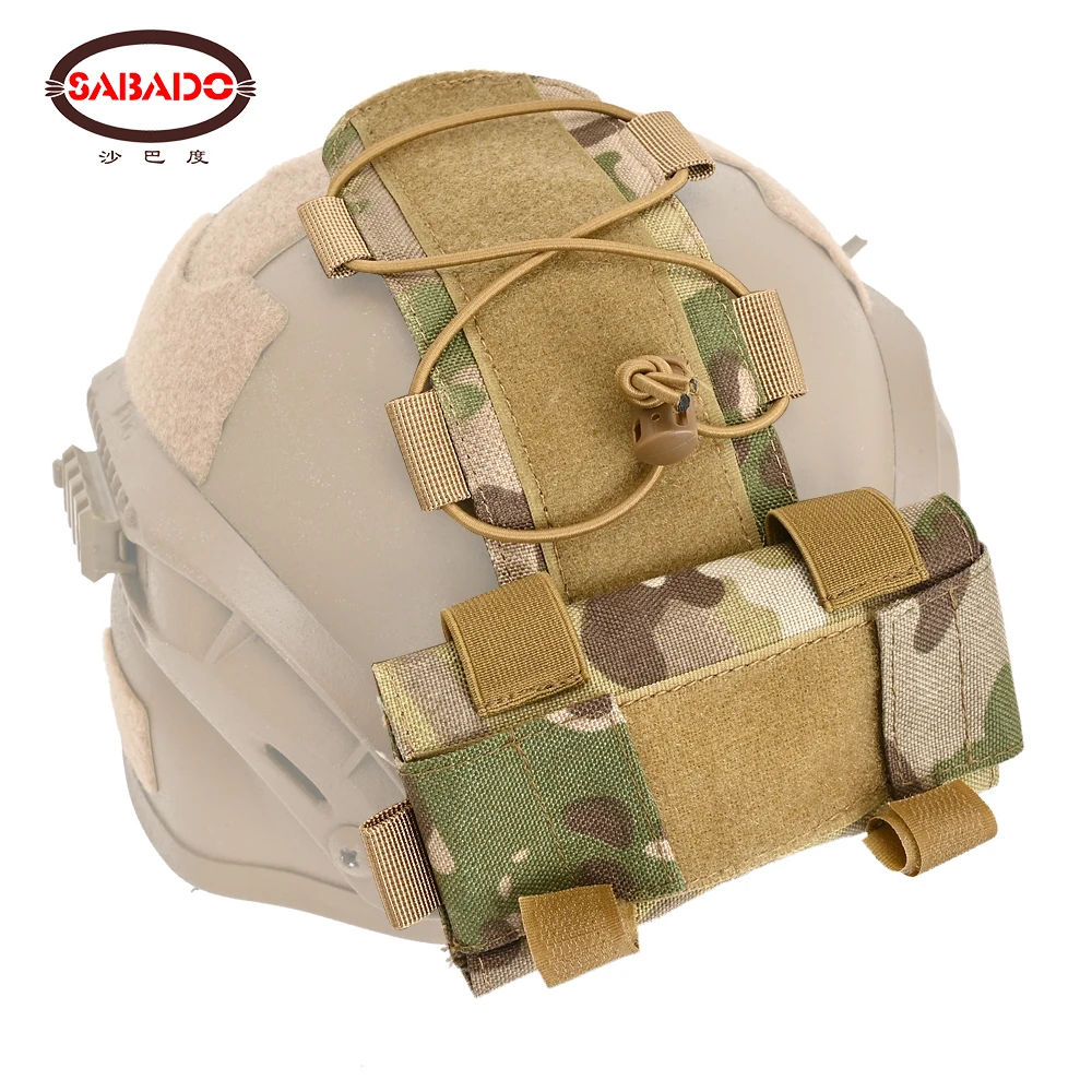 Tactical Fast Helmet Back Battery Pouch Counterweight Pouch MK1 MK2 Pack Balance Weight Bag Hook Loop Airsoft Hunting Pack Nylon