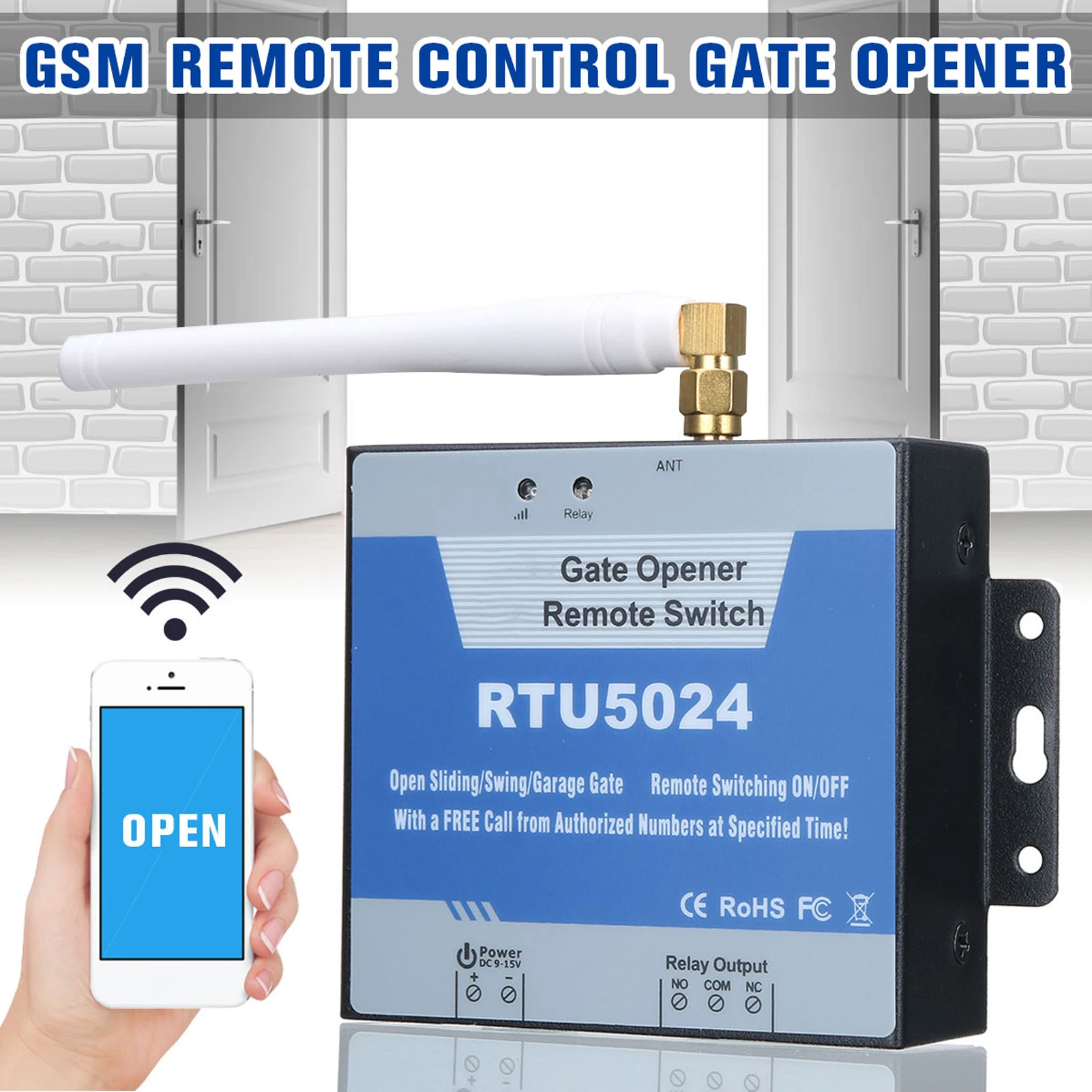 RTU5024 4G GSM Door Opener SMS Smart Alarm Smart ID Recognition WiFi Remote Controller GSM Remote Control Gate Opener