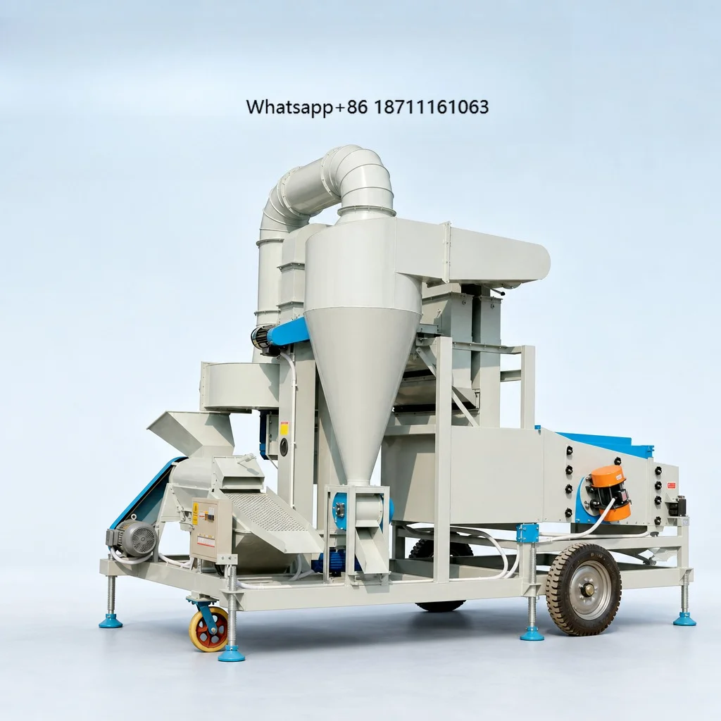 Chive Seed Air Screen Cleaner Winnowing Separator Machine for Seed Processing Plant