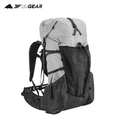 3F UL GEAR Ultralight Hiking Backpack Frame YUE 45+10L Outdoor Climbing Backpack Lightweight Travel Trekking Rucksack