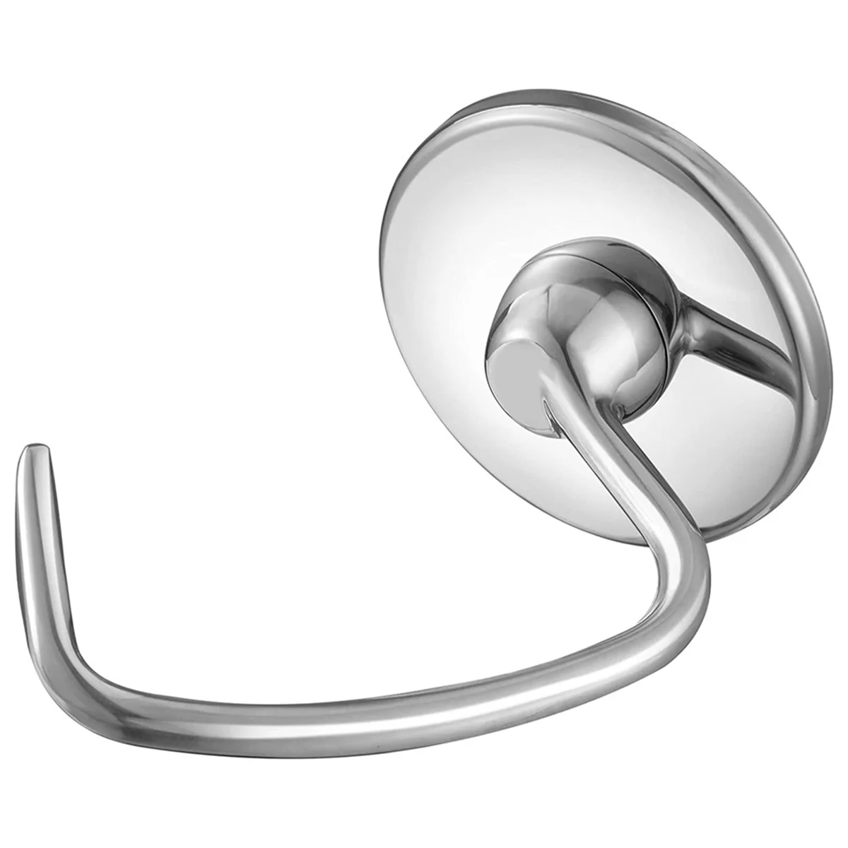 

EQAZ-Stainless Steel Dough Hook Attachment for KitchenAid 4.5-5 Quart Tilt Head Stand Mixer, Replacement Parts Bread Hooks
