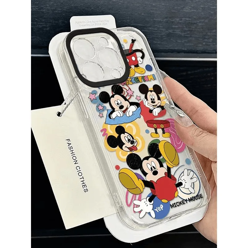 Kawaii nieuwe Mickey mobiele telefoonhoes Disney cartoon schattige print geschikt voor volledig assortiment mobiele telefoon beschermhoezen groothandel