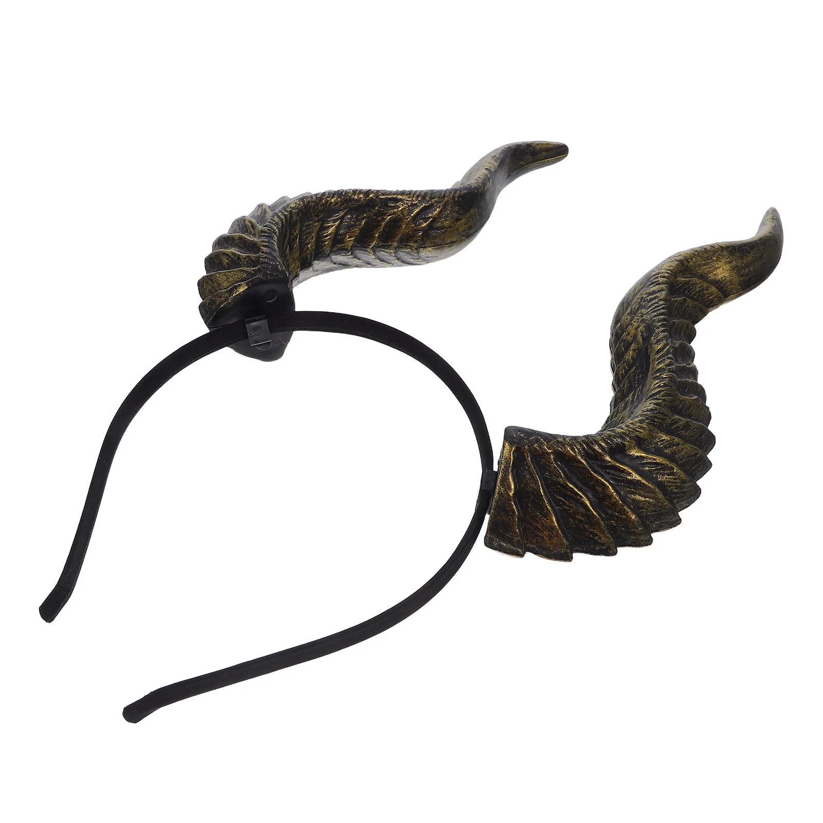 

1pcs Demon Horns Headband Adjustable Lightweight Resin Halloween Costume Party Fancy Dress Cosplay Accessory Decor