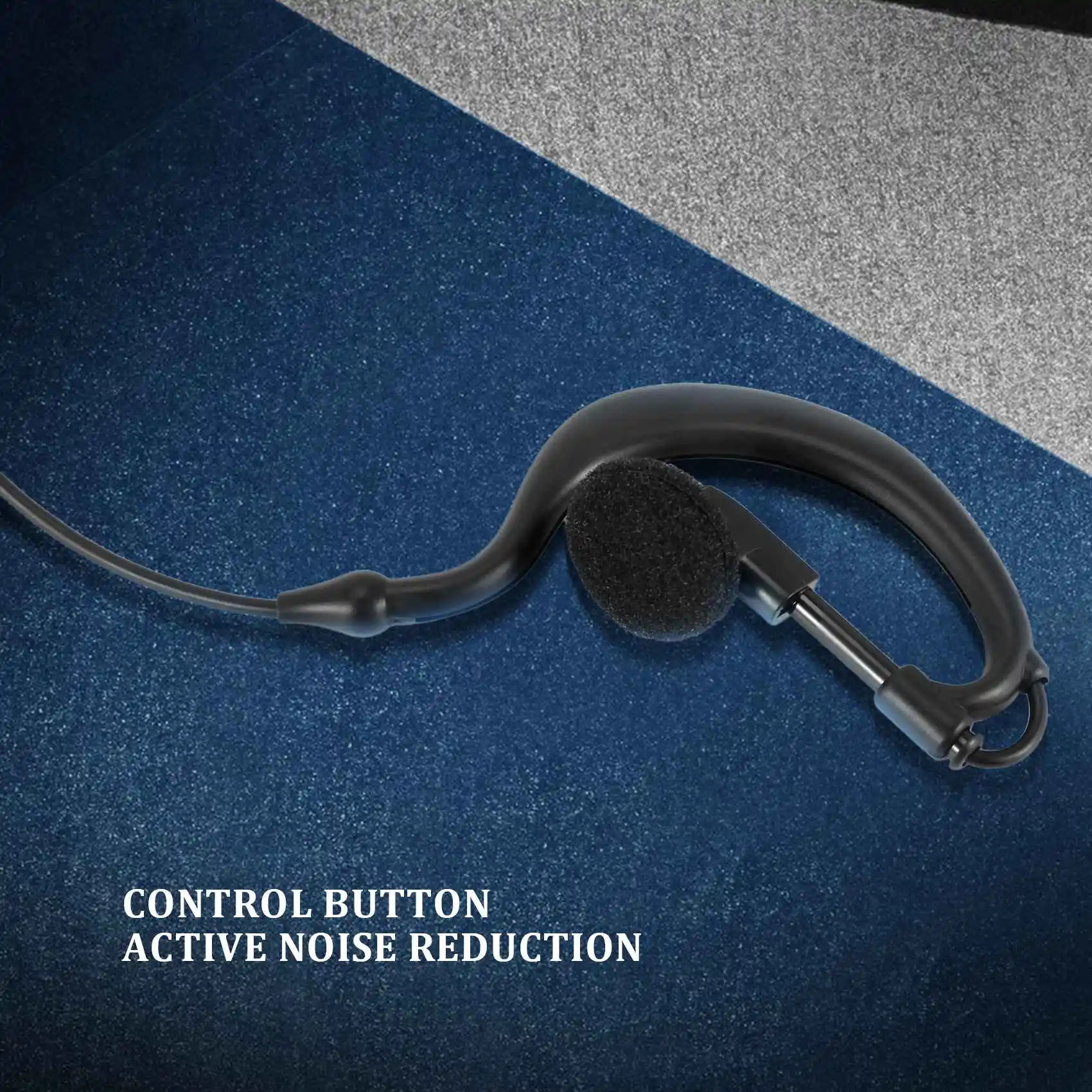 AA80 3.5mm Single In-Ear Only Mono Earphone Earbud Headphone w/ Mic For Phone for
