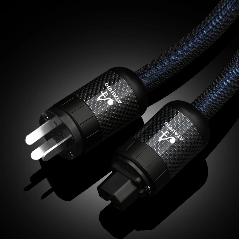 Ataudio Sterling silber hifi au/us/eu hochreines Netz kabel Lautsprecher verstärker Hifi-Audio kabel Anschluss Wechselstrom kabel 3