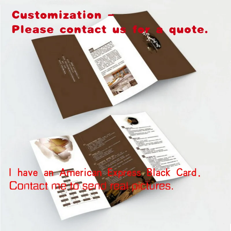 

custom.Printing Folding Flyer Catalogue Brochure Booklet Instruction Advertising Pamphlet 3 Fold Manual Leaflet Premium Pap