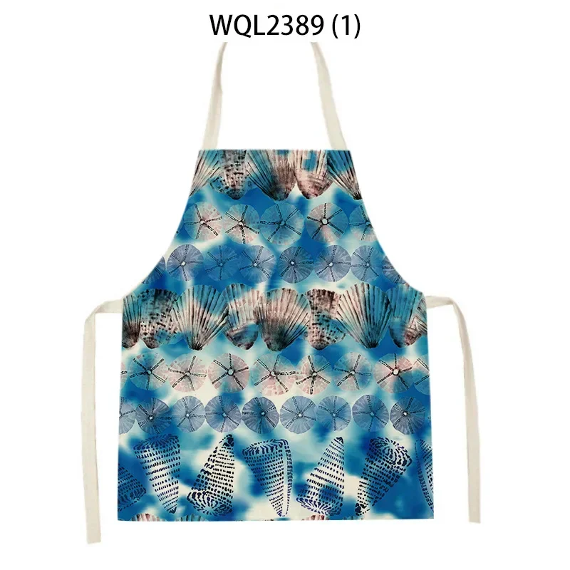 Woman Apron for Kitchen Abstract Print Hair Apron Home Use Kids Apron Adult Cooking Supplies Child Cleaning Customizable 68-55cm