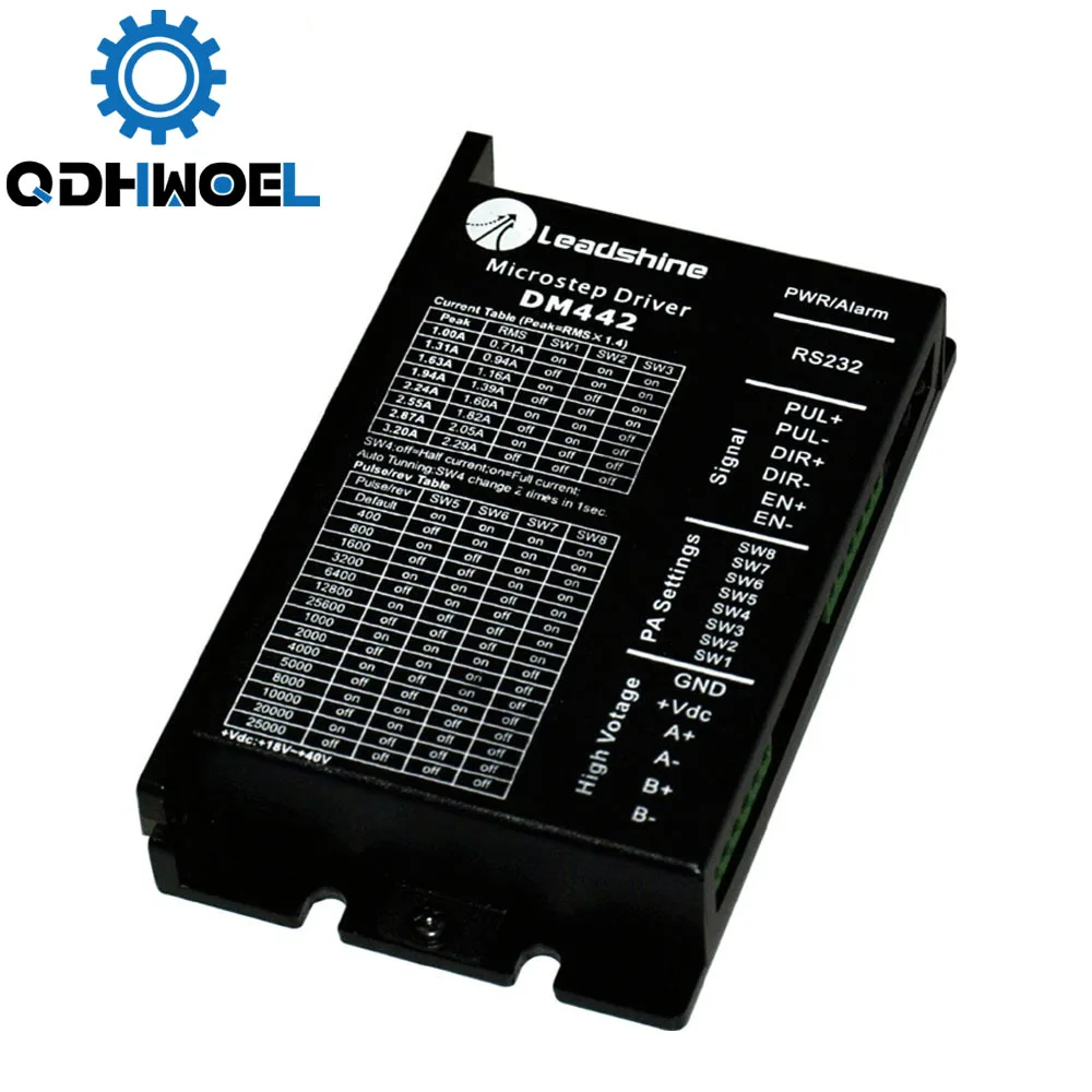 

QDHWOEL Leadshine 2 Phase Stepper Driver DM442 for Digital Stepping Motor 57HS09