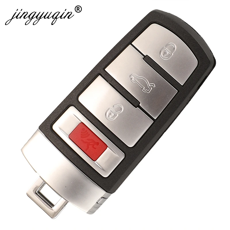 jingyuqin Smart Remote Car Key Fob 4 Buttons 315MHz ID48 for VW Volkswagen Passat 2006-2013 CC 2009-2015 FCCID NBG009066T