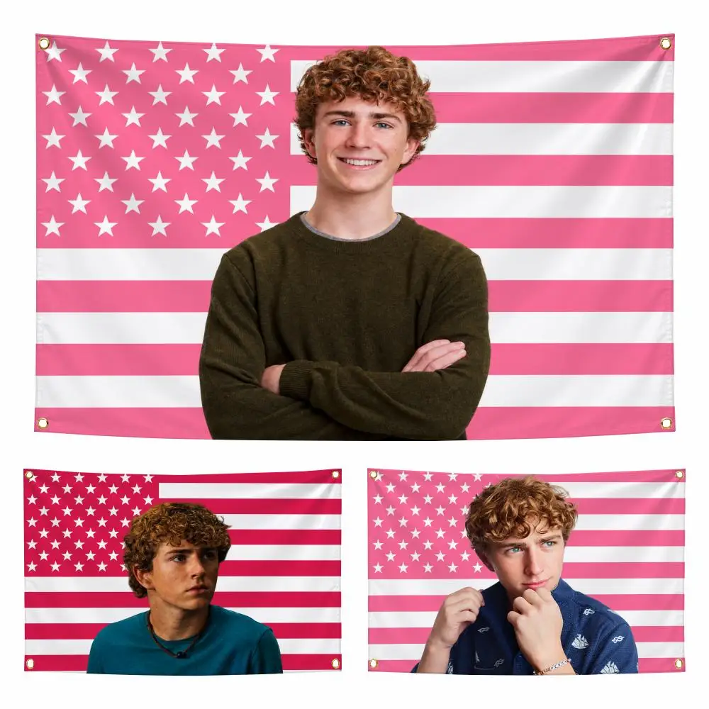 Actor W-Walker Scobell Flags Personalized Flag Room Dorm Camping Picnic Garage Bar Indoor Outdoor Wall Decor