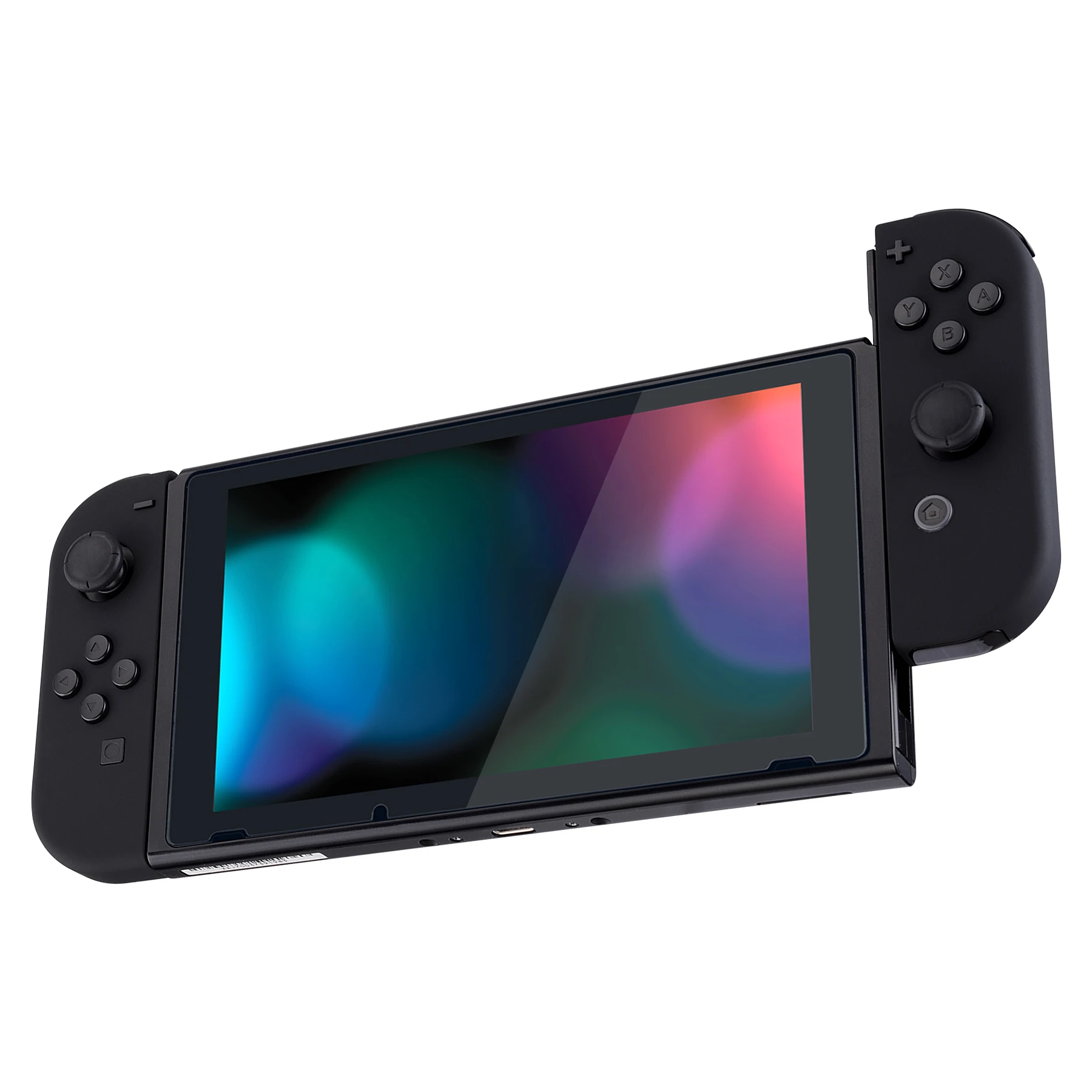 Extreme Rate Soft Touch สีดำคอนโซลด้านหลังแผ่น Controller Shell ที่มีปุ่มสำหรับคอนโซล Nintendo Switch