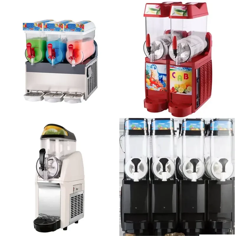 New Commercial Slush Frozen Beverage Machine Programmable Easy to Operate for Business Use