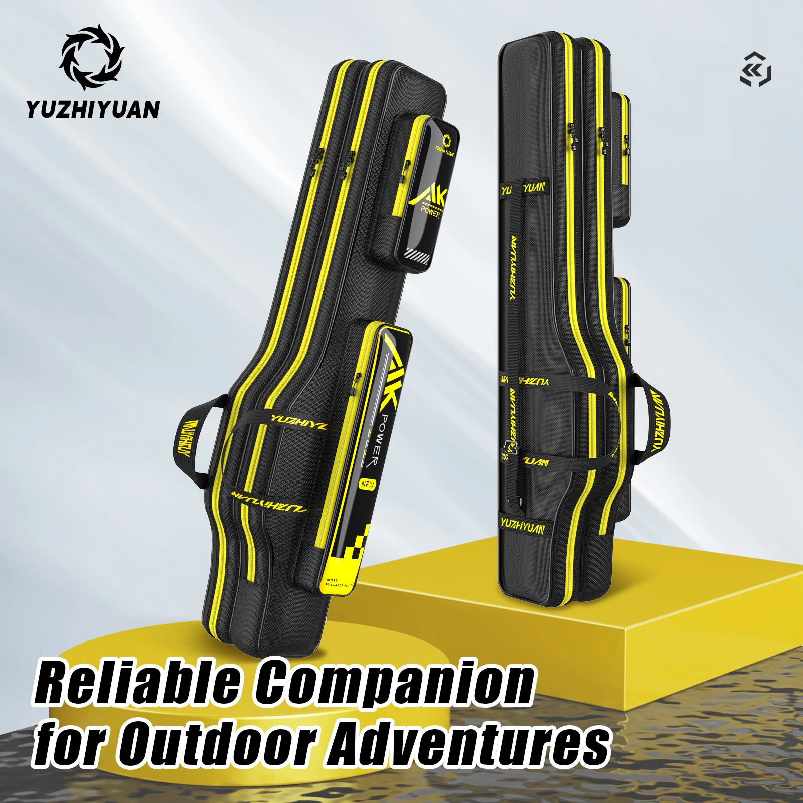 

Steel Wire Edged Fishing Tackle Bag | Waterproof with Multi Compartment Durable for Lures Reels Hooks Portable Fishing Gear Bag