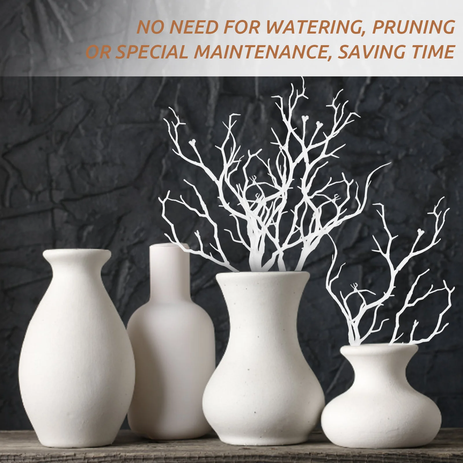 

5pcs Simulation Twigs Fake Artificial Plastic Branches For Home Decor Party Supplies Diy Crafts Vase Filler Office Garden