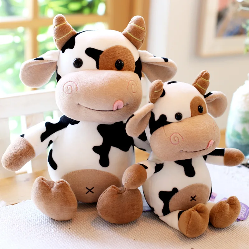

Cute Little Cow Plush Toy Black and White Cow Doll Cute Cow Doll Cloth Doll Pillow Birthday Gift