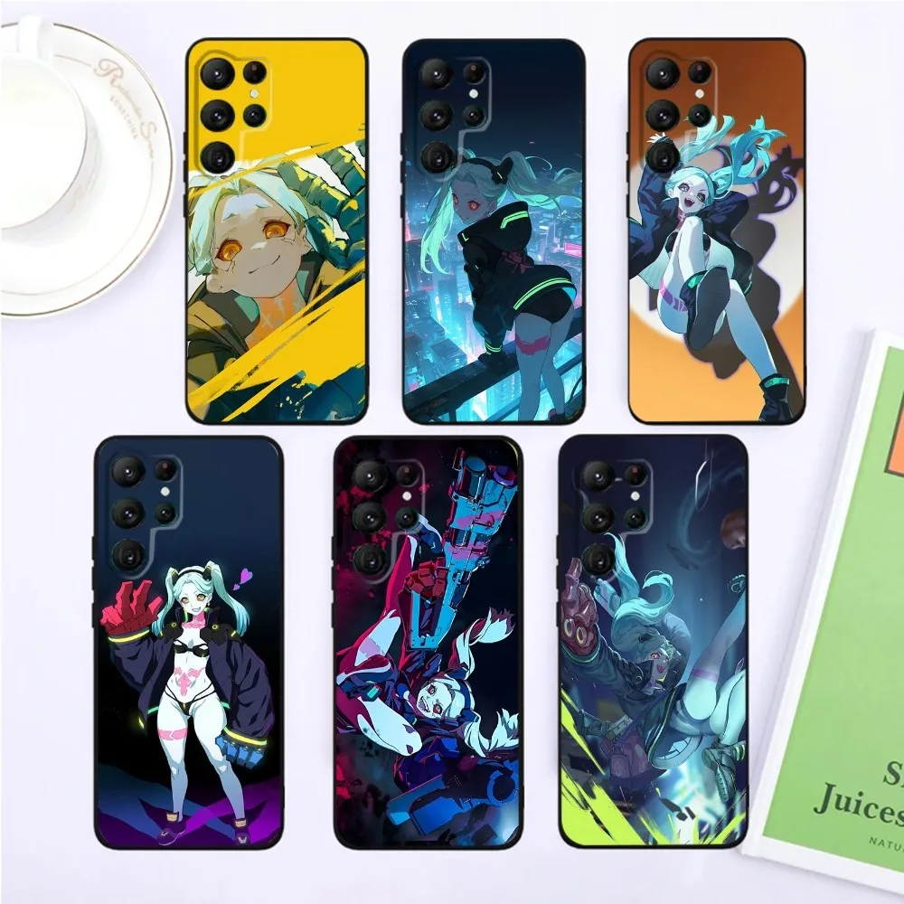 

Rebecca C-Cyberpunk E-Edgerunners Phone Case For SamsungS24,S23,S22,S21,Ultra Pro S10,S30Plus,S9,20lite Black Cover