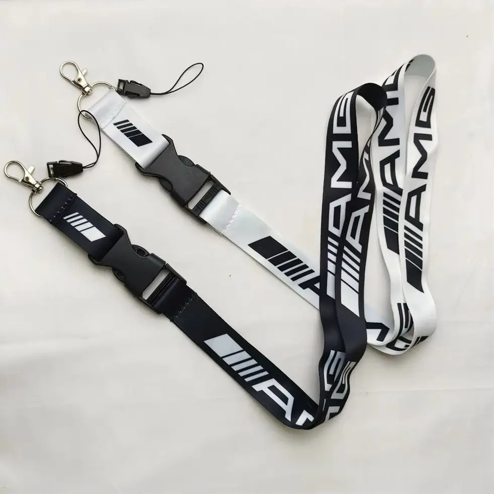 Mercedes Benz Lanyard Keychain for AMG W212 213 A B C E S ML GLK Class Logo Keyring Car Key Tag Men Gadgets Accessories Gifts