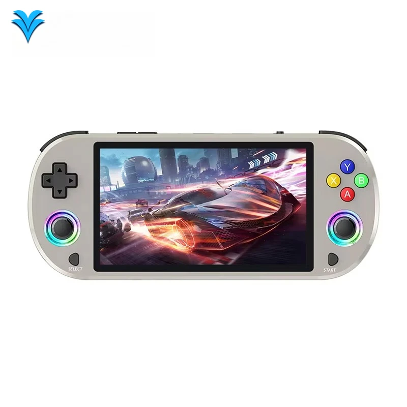 وحدة تحكم ألعاب محمولة M22 P شاشة 5.0 بوصة مع لوحة ألعاب لاسلكية 2.4g تدعم نظام LINUX مشغل ألعاب فيديو محمول M22 Pro