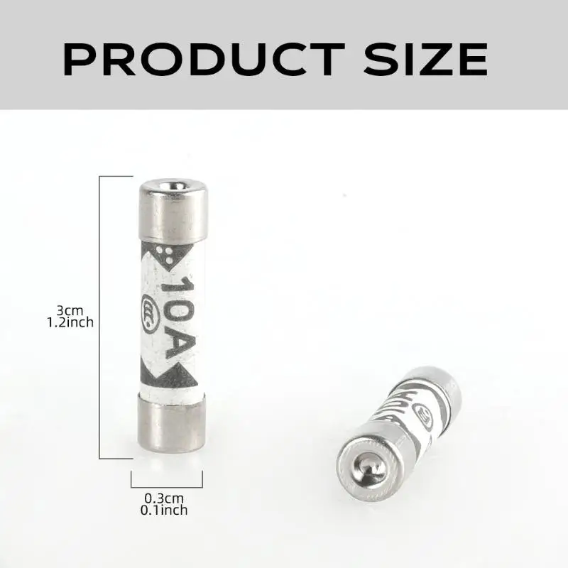 652F 30 قطعة السيراميك 10A الصمامات تمديد يؤدي الصمامات البريطانية القياسية 10A الصمامات مجموعة لأداء مستقر في الدوائر المنزلية #6