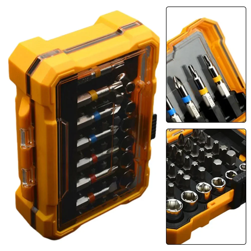 50pcs Screwdriver Bit Set Magnetic Hex Torx Bits With Storage Case Electric Screwdriver Socket Adapter For Home Repair Tool