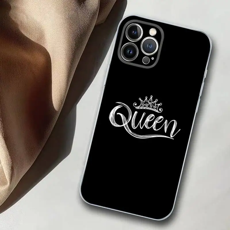 Crown of emperor and empress Phone Case Silicone Soft for iphone 14 13 12 11 Pro Mini XS MAX 8 7 6 Plus X XS XR Cover