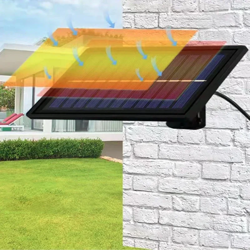 1pc Solar External Wall Light Double Head Light Outdoor Solar Garden Light Split Wall Light Indoor and Outdoor Lighting