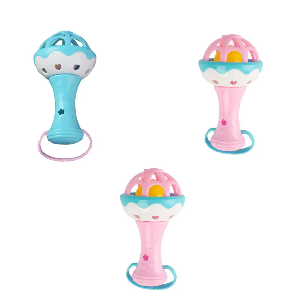 Hochets de clochette en plastique pour bébé, 3 pièces, Shakers musicaux pour nourrissons, léger, Jingle Bell, son éducatif d'apprentissage précoce