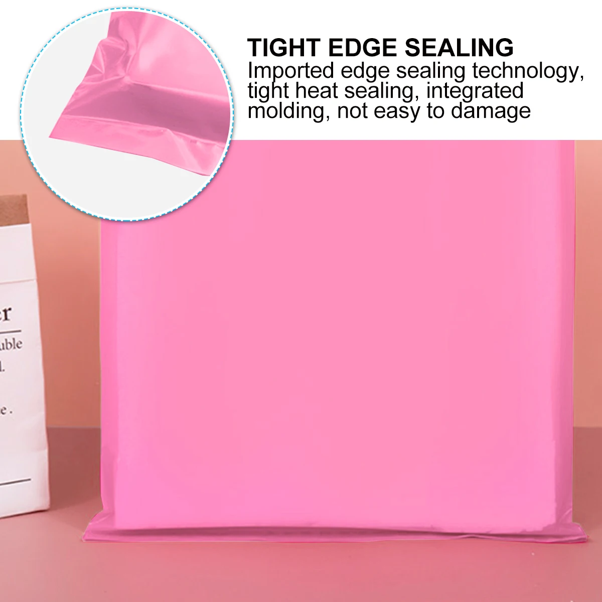 

100 PCS Plastic Tote Bag Gift Storage Bags Flat for Food Home Party Clothes Shopping