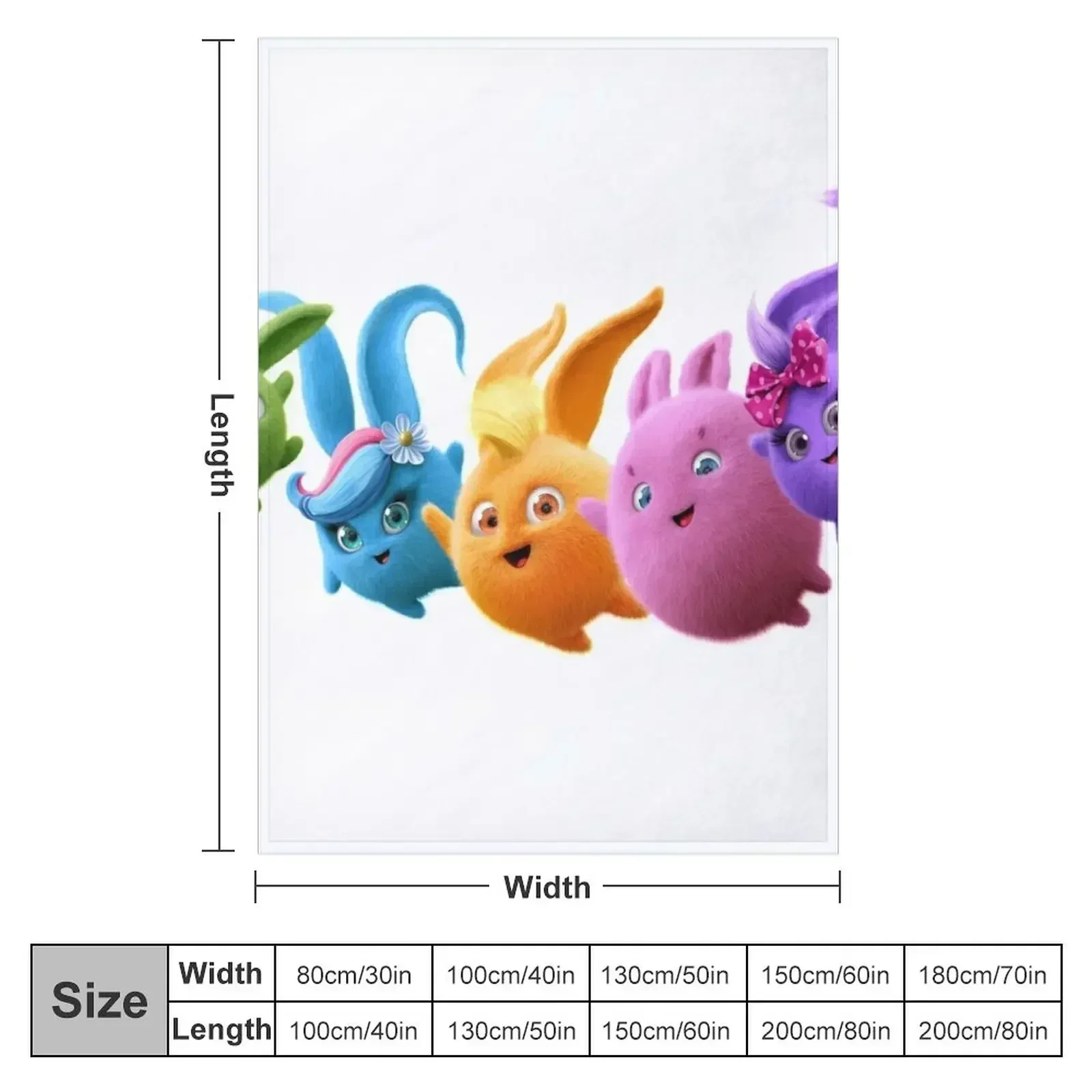 Sunny Bunnies - All Hold Paws! Throw Blanket Luxury Brand For Baby Hair Summer Beddings Summer christmas gifts Blankets