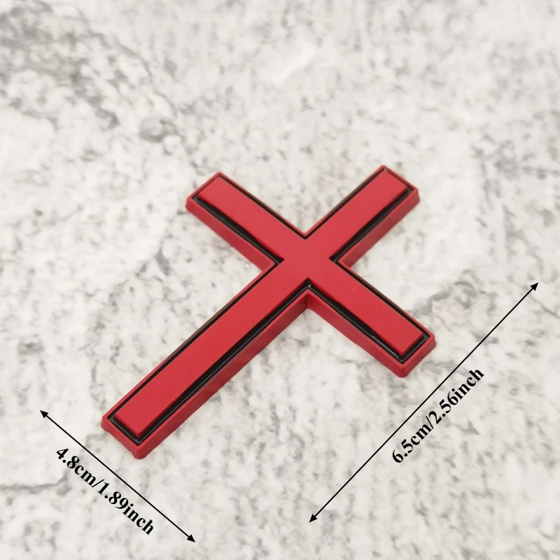 High-quality Modification Metal Stickers Faith Cross Jesus Scratch Cover DIY Decoration Car Personalized Accessories