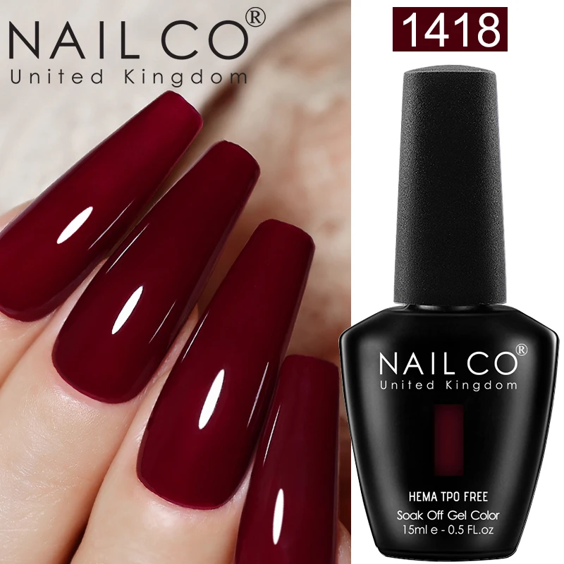 

NAILCO 15ml Hema/TPO Free UV Gel Nail Polish Nail Art Manicure Nails Professionals Base Top Varnish Semi Permanent Vernis Nails