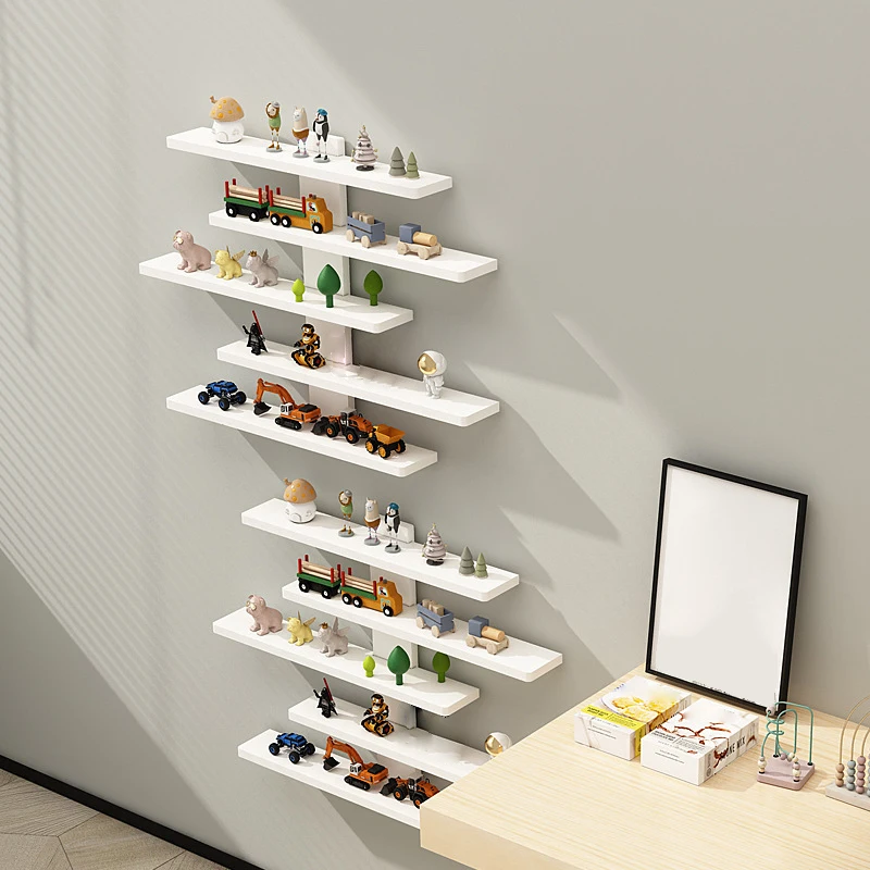 5-Tier Adjustable Wall-Mounted Display Shelf for Collectibles & Mini Figures 3