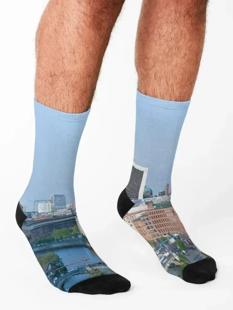 Berlin Downtown Socks funny gifts funny sock fashionable new in's Men Socks Women's