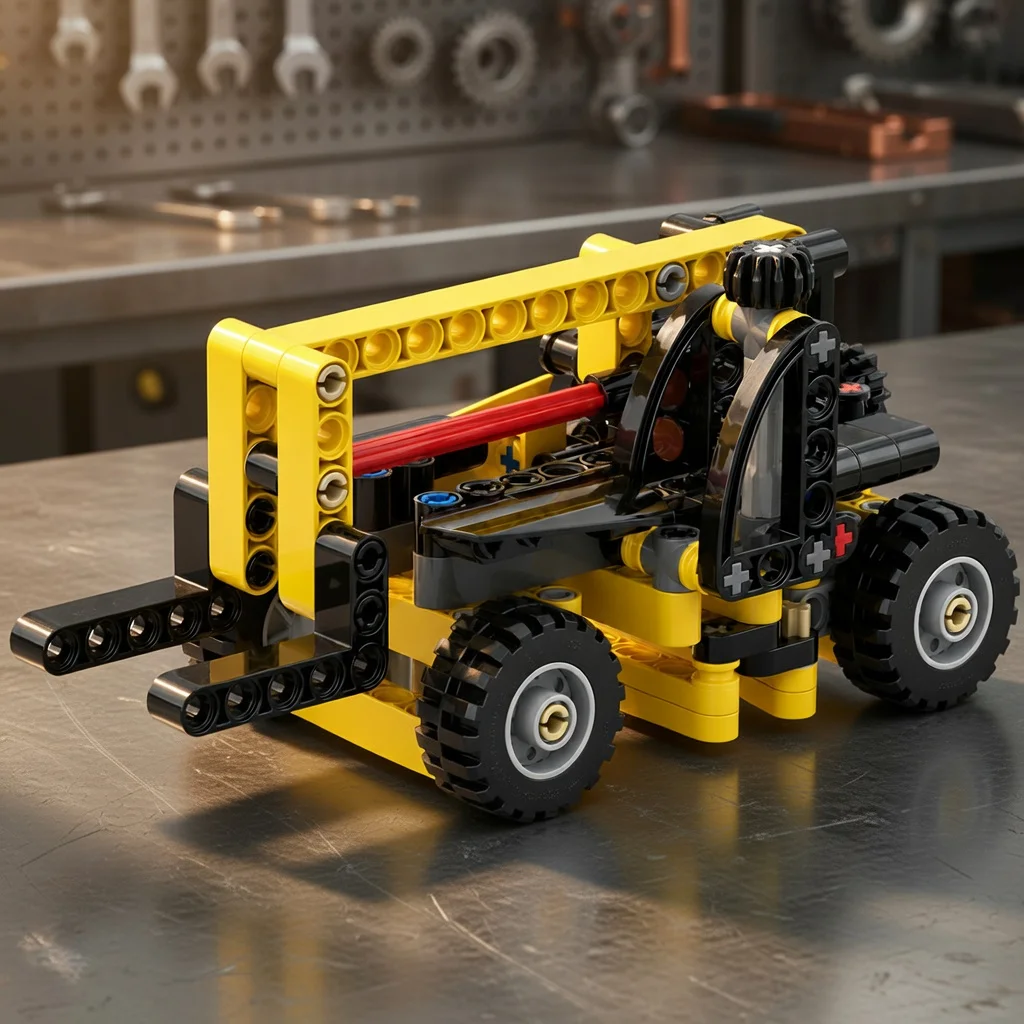 

MOC Technical Mini Forklift Building Blocks 132PCS Engineering Construction Vehicle Lift DIY Bricks Model Hobbyist Gift