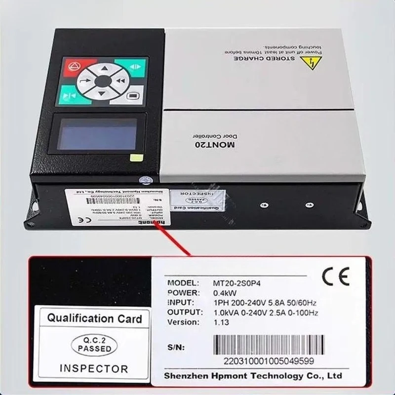 Elevator door machine inverter, door machine controller MT20-2SOP4 compatible replacement YS-K01
