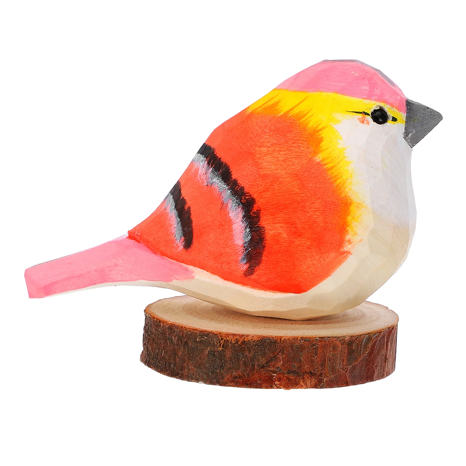 

Nordic Style Wooden Bird Statue Exquisite Craft Home Decor For Living Room Bedroom Office Colorful Small Carving Figurine